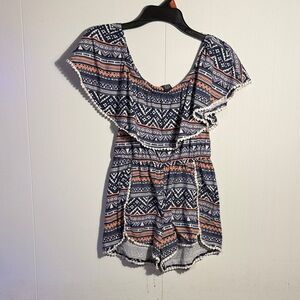 Tribal Print Romper